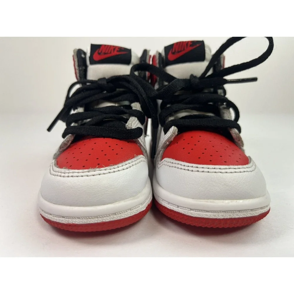 Nike Air Jordan Retro 1 High Heritage Toddler Size 6C Red White AQ2665-161